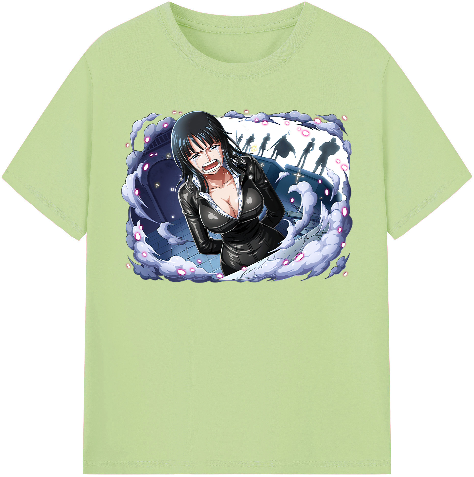 ワンピース ニコ・ロビン ONE PIECE Nico Robin 綿100％半袖Tシャツ（フロントプリント）